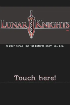 Lunar Knights (USA) (En,Es) screen shot title